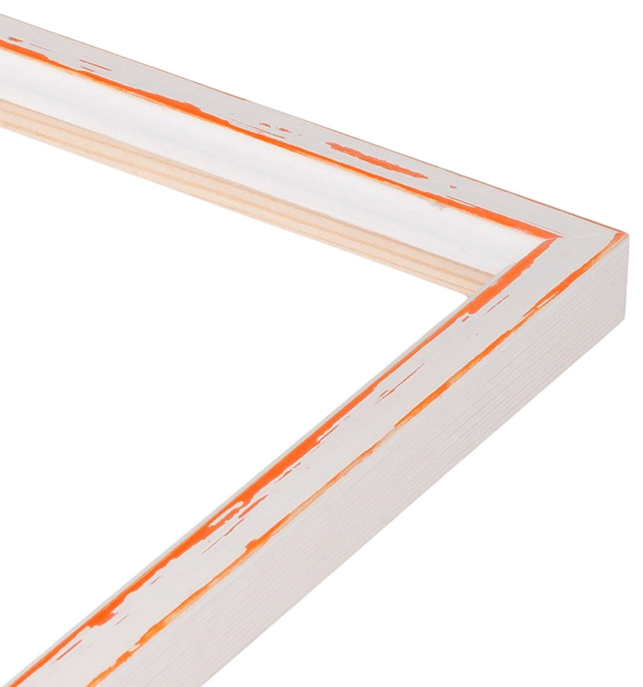 8" x 10" Distressed Melon Narrow Width Table Top Frame