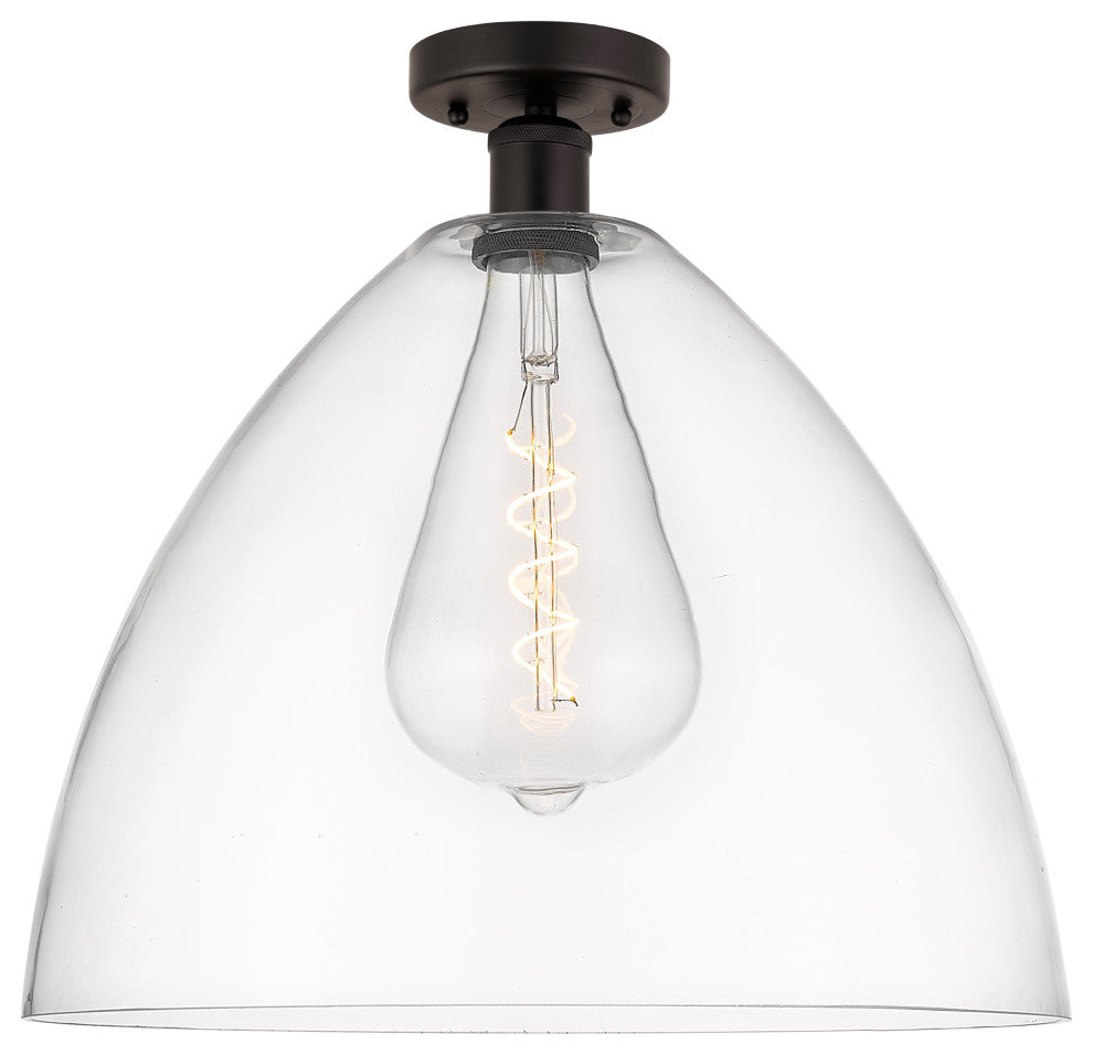Innovations 616-1F-OB-GBD-162 1 Light Semi-Flush Mount, Oil Rubbed Bronze