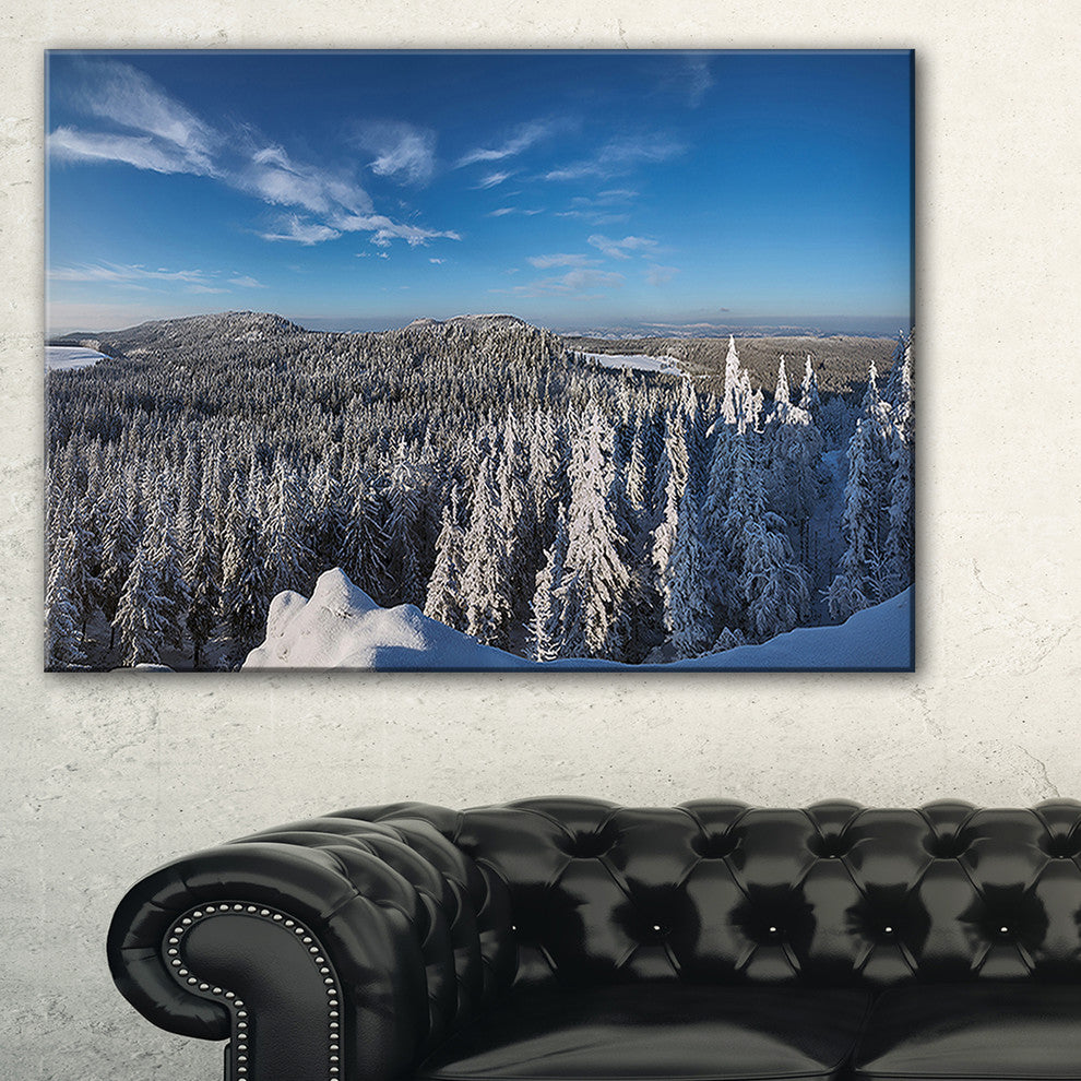 "Gory Stolowe From Szczeliniec Mountains" Landscape Wall Art, 32"x16"