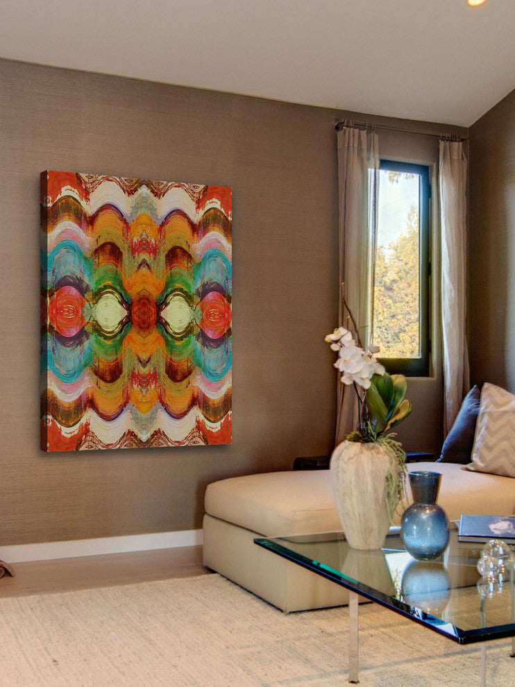 "Wavy Blends VI" Painting Print on Canvas by Irena Orlov