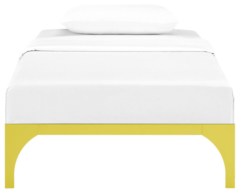 Ollie Twin Bed Frame, Yellow