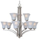 Maxim Aurora Nine Light Chandelier 20096FTSN