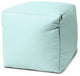 17  Cool Pale Aqua Solid Color Indoor Outdoor Pouf Ottoman