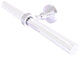 Pacific Grove 2 Arm Guest Towel Holder with Dotted Accents, Satin Chrome