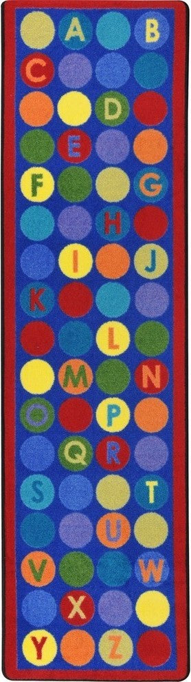 Library Dots Rug, 2'1"x7'8" Runner