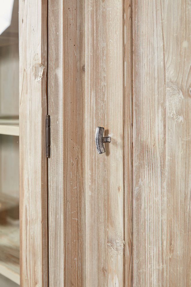 Wainscott Reclaimed Pine Shabby Chic 91-inch Display Cabinet