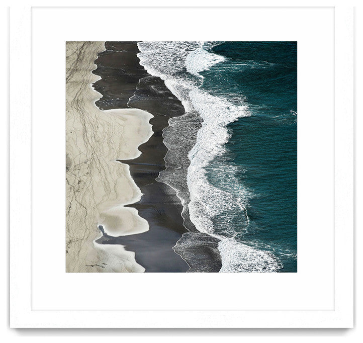 "Molenaar - Running Waves" Matted and Framed, 36"x36"