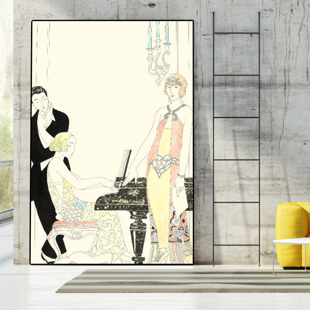 "Arte Deco Fashion I" Fine Art Giant Canvas Print, 48"x72"