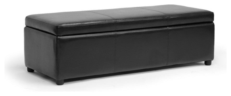 Dennehy Black Brown Ottoman