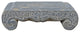 Chinese Distressed Gray Stone Rectangular Scroll Stand Hcs7089