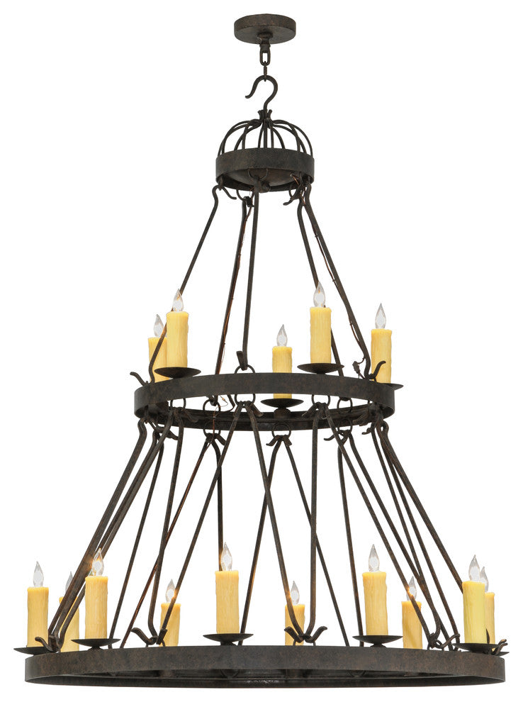 48W Lakeshore 15 LT Two Tier Chandelier