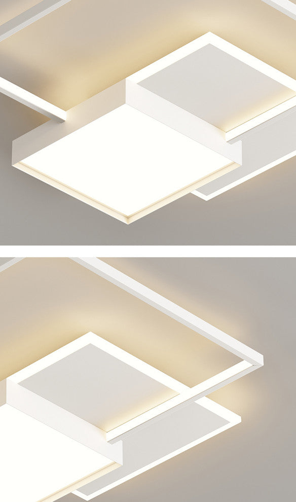 Hasselt | Modern Geometric LED Ceiling Light, Square