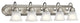 Bath 5-Light, Brushed Nickel/Satin Etched Glass