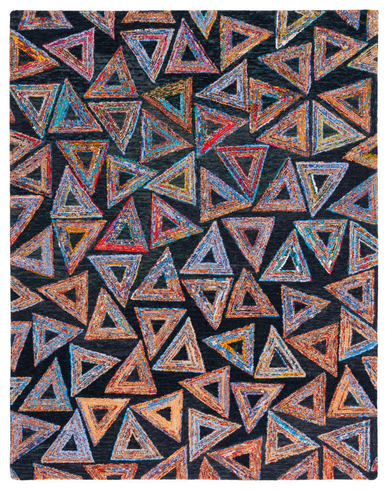 Safavieh Aspen Apn533Y Bohemian Rug, Dark Green and Black, 9'0"x12'0"