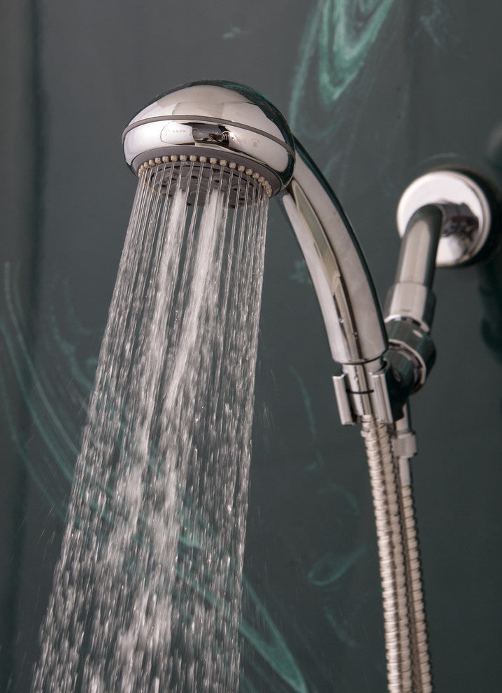 Champagne Massage 5 Spray Hand Shower System, Chrome