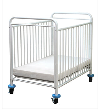 The Condo Metal Evacuation Window Crib, White