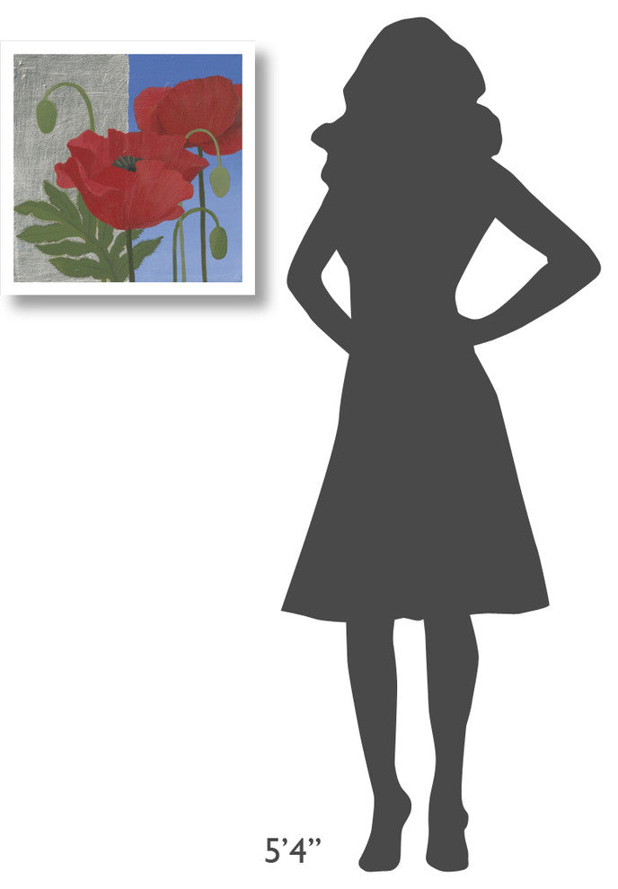 "More Poppies" Digital Paper Print by Kathrine Lovell, 20"x20"