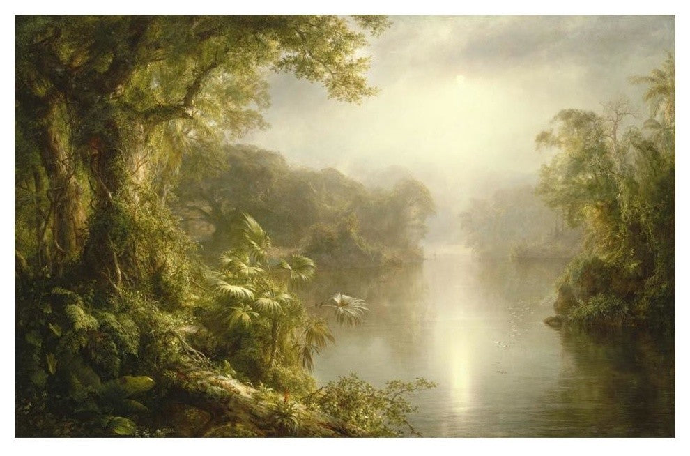 "El Rio de Luz (The River of Light), 1877" Paper Art, 20"x14"