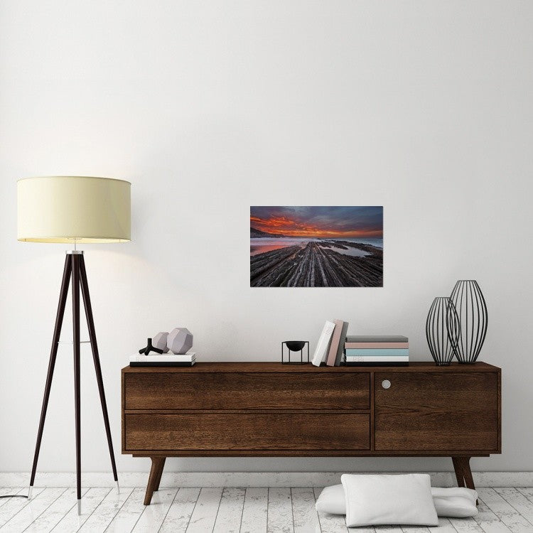 "Highway To Hell" Stretched Canvas Giclee by Mikel Lastra, 30x18"
