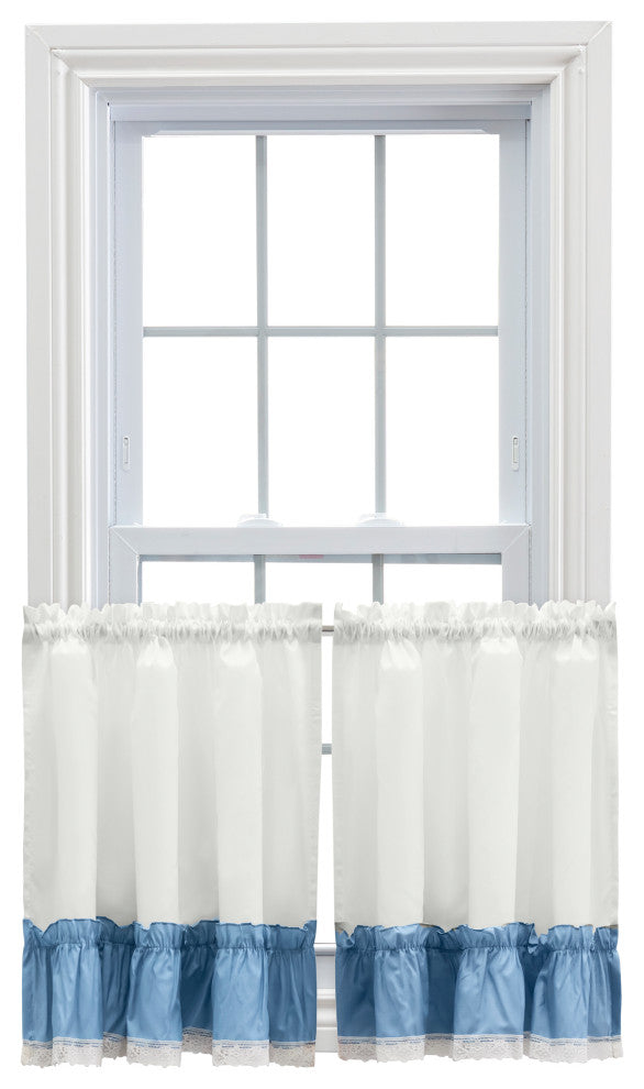 Madelyn Ruffled Victorian Tiers, Slate, 82"x24"