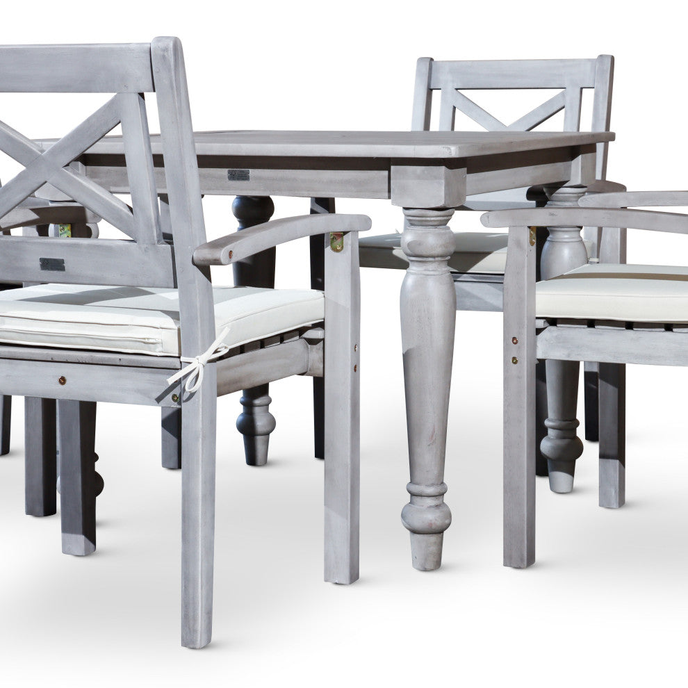 DTY Outdoor Living Castlewood Canyon Dining Set, 5-Piece Square Dining Set