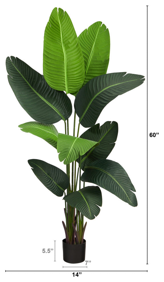 5' Travelers Palm Artificial Tree