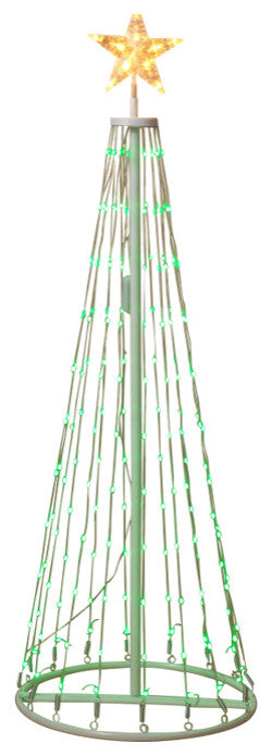 4' Electric Steel Frame Tree With 120 Color Changing LED Lights