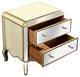 Elegant Camille 2-Drawer Cabinet, Gold