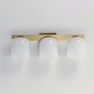 Maxim 21233MR Scoop 3 Light 22"W Vanity Light - Natural Aged Brass