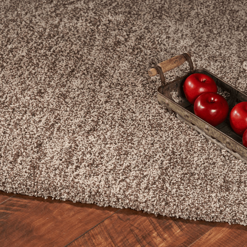 8' X 11'  Polyester Beige Heather Area Rug