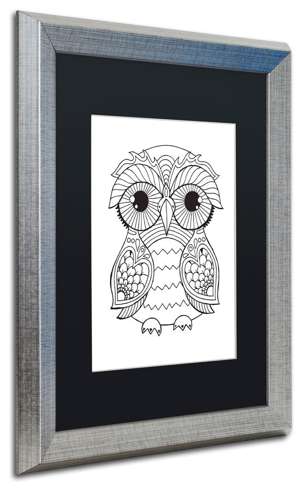 Hello Angel 'Trevor' Art, Silver Frame, Black Mat, 20x16
