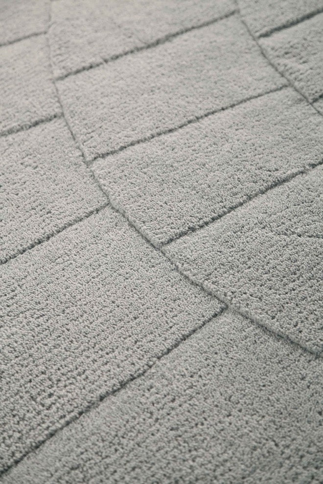 Hand Tufted Grey Wool Area Rug