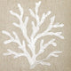 Pillow Decor - Sea Coral in Cream 17 x 17 Throw Pillow