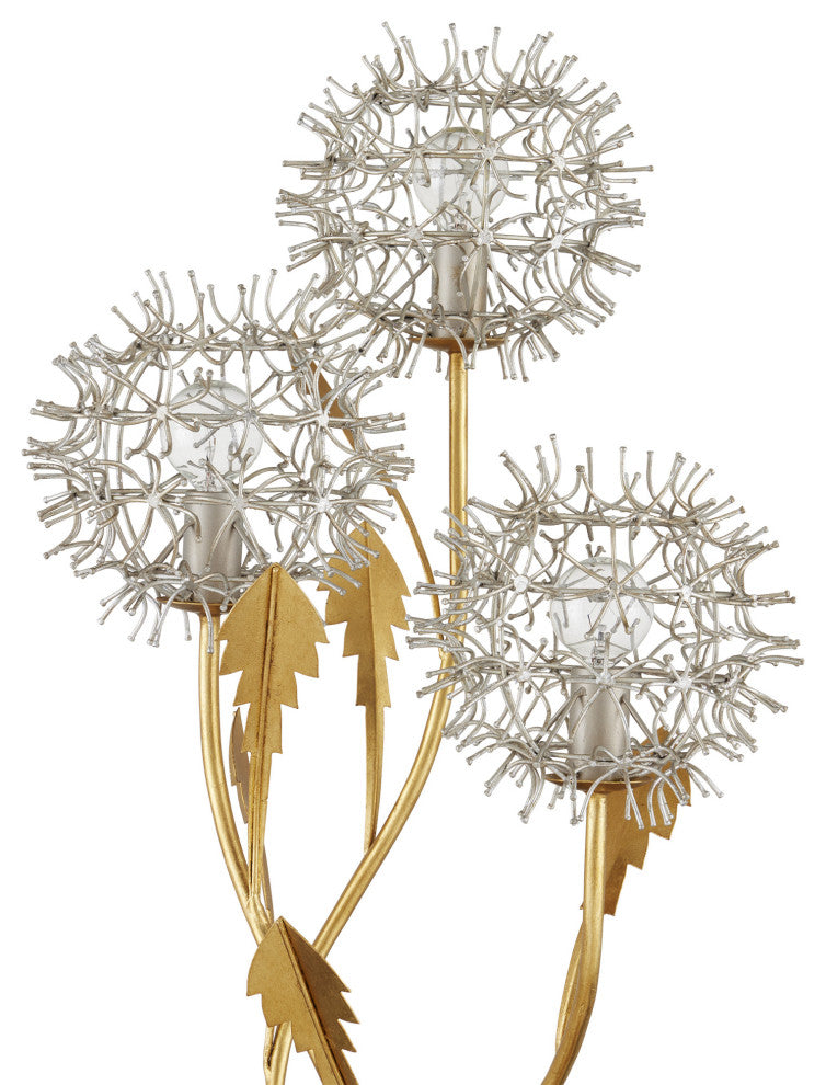Dandelion Silver and Gold Table Lamp