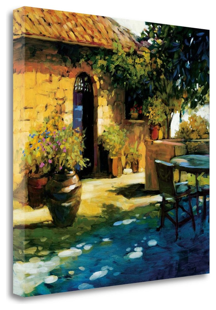 "Courtyard Retreat" By Philip Craig, Giclee Print on Gallery Wrap Canvas