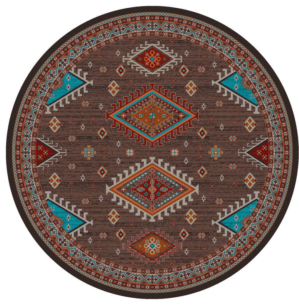 Persian Southwest, Brown, 8' Round