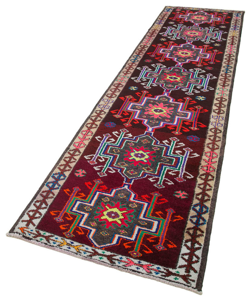 Rug N Carpet - Handmade Turkish 2' 11" x 11' 1" Unique Runner Rug