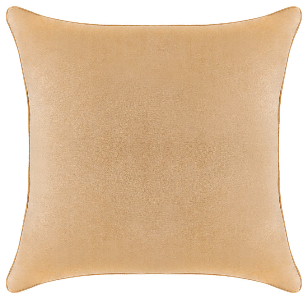 A1HC Throw Pillow Insert, Down Alternative Fill, Single, Mocha, 22"x22"