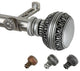 Galileo 13/16" dia. Curtain Rod, Satin Nickel, 28"-48"