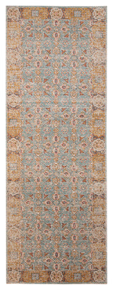 Ethnicia Watton Vintage Teal Area Rug, 2'7"x7'6"