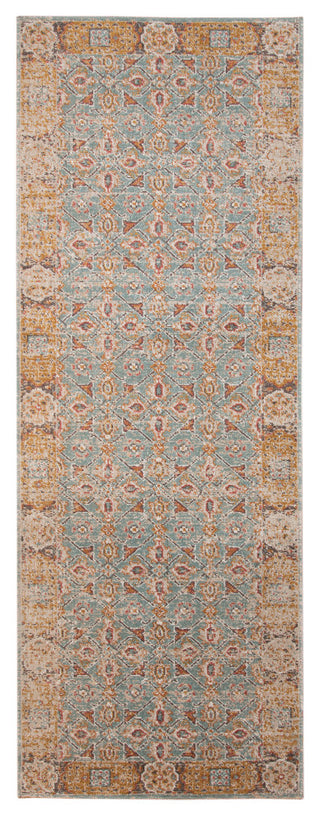 Ethnicia Watton Vintage Teal Area Rug, 2'7"x7'6"
