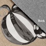 Pumpkin Duo Fall Design Chenille Area Rug, Taupe, 2'x3'
