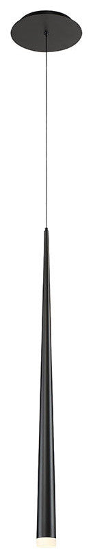 Cascade 1 Light LED Pendant in Black