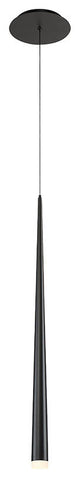 Cascade 1 Light LED Pendant in Black