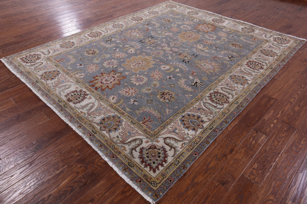 Handmade Persian Tabriz Wool Rug 7' 10" X 9' 8" Q9016