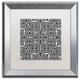 Color Bakery 'Alhambra' Art, Silver Frame, White Matte, 16"x16"