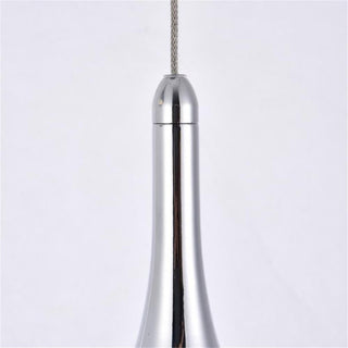 Elegant Lighting Amherst 3 Light Clear LED Pendant in Chrome