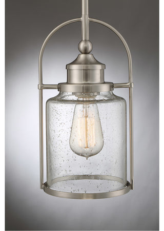 Quoizel QPP2781BN One Light Mini Pendant Payson Brushed Nickel