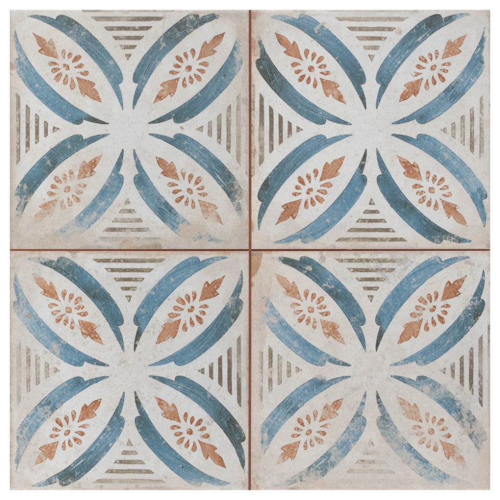 Kings Root Ceramic Floor and Wall Tile, Petal