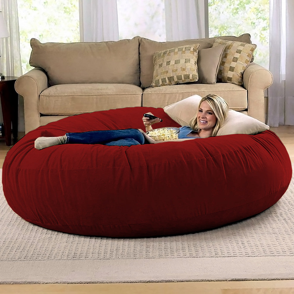 Jaxx 6' Cocoon Bean Bag Sofa, Cinnabar